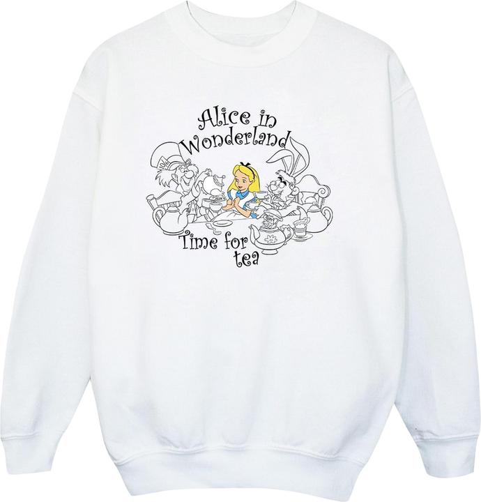 Produktbild Disney Mädchen Alice im Wunderland Zeit Tee Sweatshirt (140, 146)