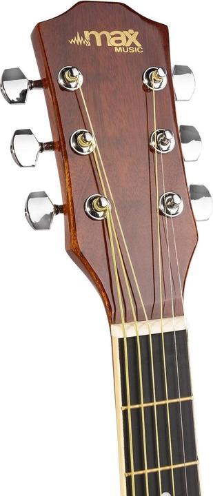 Image du produit Max Guitare western SoloJam Set Dark Natural (Set de guitares acoustiques, Palissandre, Tilleul)
