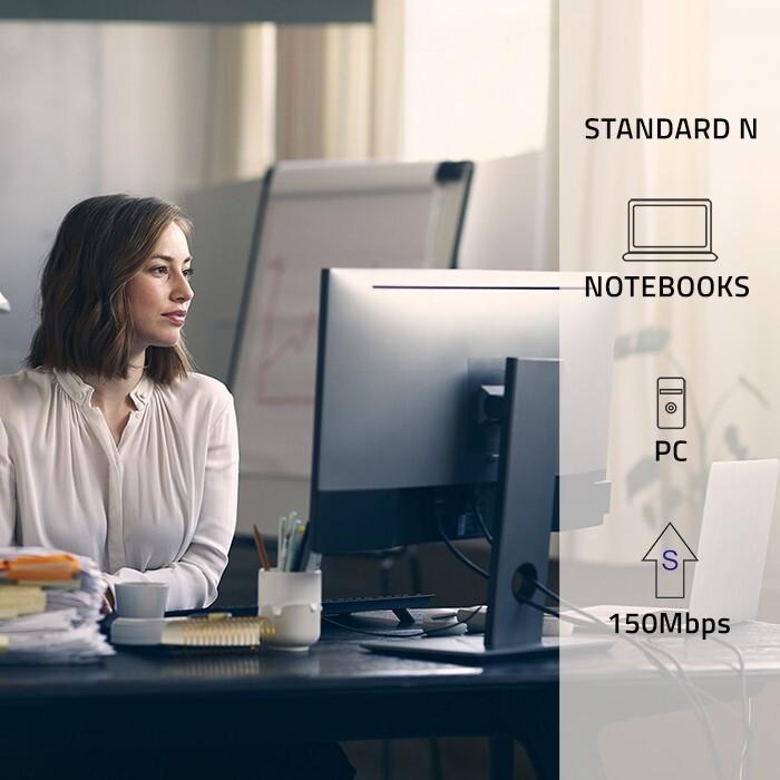Produktbild Qoltec 57007 Wireless Mini Adapter (Sender & Empfänger)