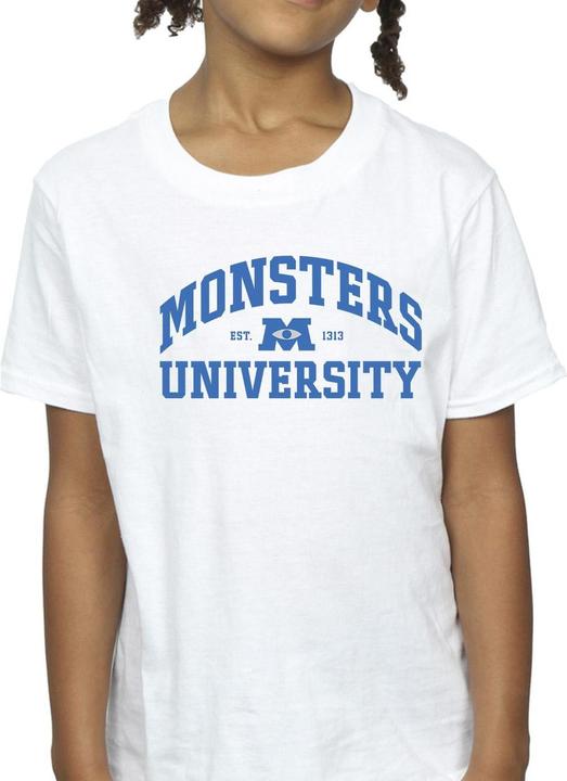 Actual product image Disney Girls Monsters University Logo Cotton T-Shirt (152, 158)