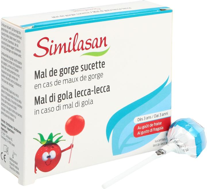 Actual product image Similasan Sore throat lollipop 8 pcs (8 Piece)