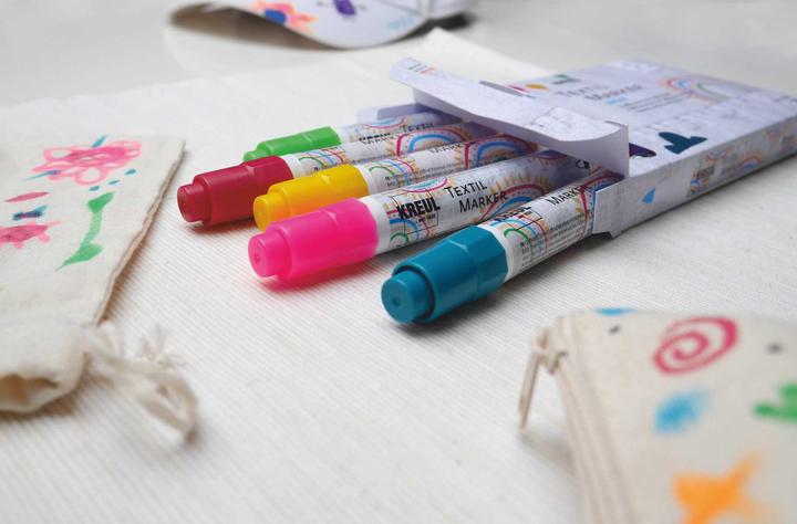 Actual product image Kreul Textile Marker Junior (Multinational, 4 mm, 5 x)