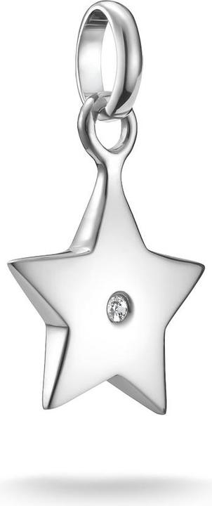Thomas Sabo Charm-Anhänger Stern mit weissem Stein Connect Silber (Silber 925)