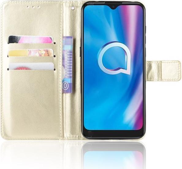 Actual product image MU Classic Crazy Horse III Leather Bookcover Series (1S (2020), Alcatel 3X (2020))