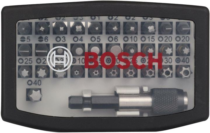 Produktbild Bosch Professional Zubehör Bits-Satz mit Klingenhalter (Kreuz Phillips PH M1, Kreuz Pozidriv PZ M1, Kreuz Pozidriv PZ M2, Kreuz Phillips PH M3, Kreuz Pozidriv PZ M3, Innensechsrund TX mit Loch M10, Innensechsrund TX Mit Loch M25, Innensechsrund TX mit Loch M27, Innensechsrund TX mit Loch M30, Innensechsrund TX Mit Loch M40, Sechskant (hexagonal) M3)