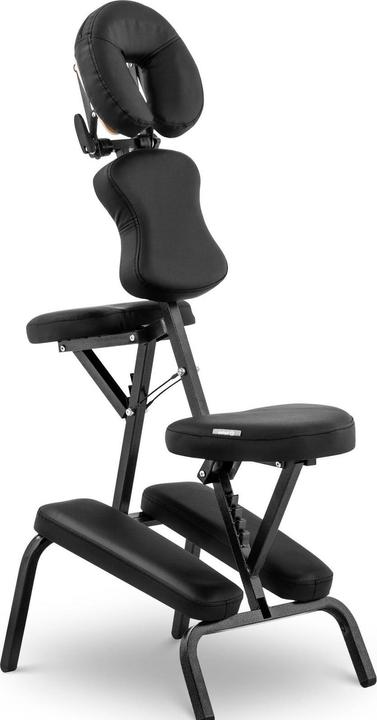 Physa Massagestuhl Tattoostuhl Kosmetikstuhl klappbar Schwarz Massageliege Massagebank