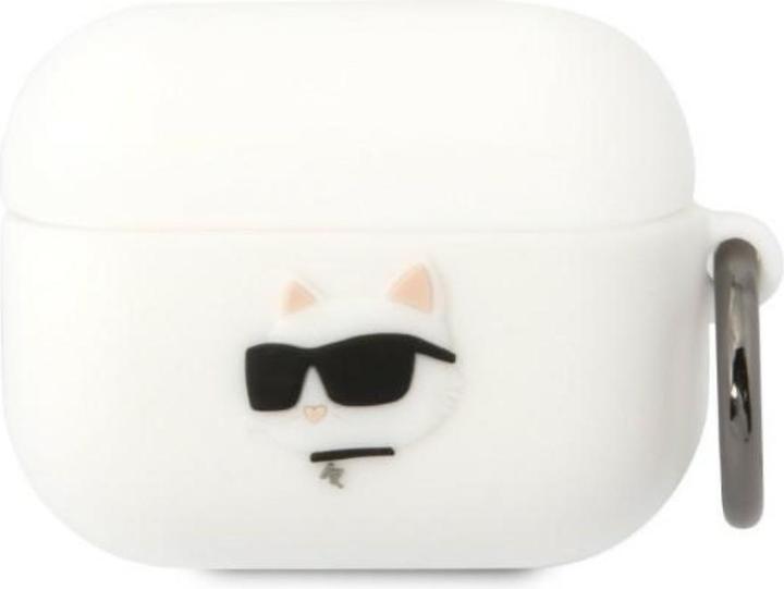 Actual product image Karl Lagerfeld Airpods Pro Logo NFT Choupette Head Silicone Case (Headphone bag)