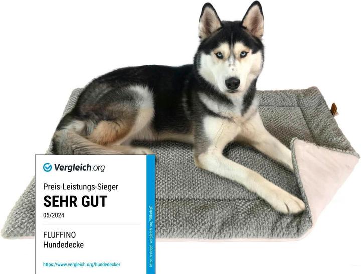 Image du produit Fluffino Couverture pour chien L, Gris (Chien)