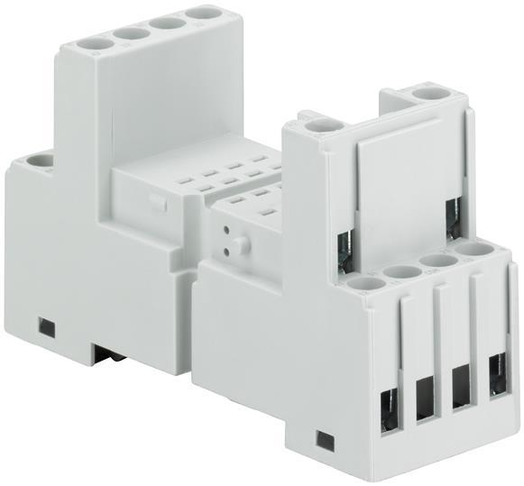 Image du produit ABB Adaptateur de montage Support, à utiliser avec le connecteur femelle CR-M (Socle de relais)