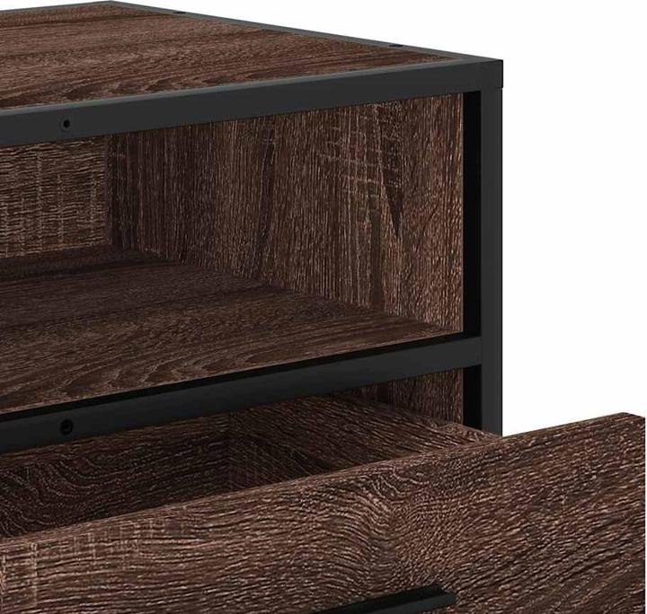 Image du produit VidaXL Meuble TV Lowboard Meuble TV Table de télévision brun imitation chêne (100 x 34.5 x 40 cm)