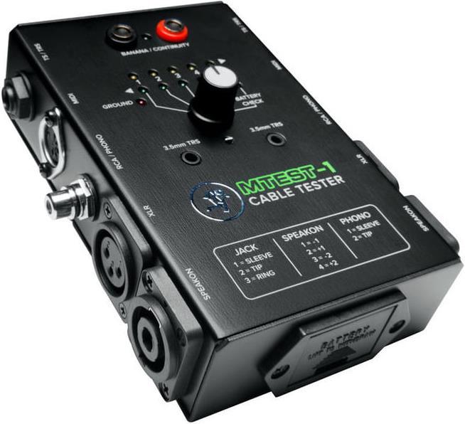 Actual product image Mackie MTest-1 - Cable tester (Audio cable tester)