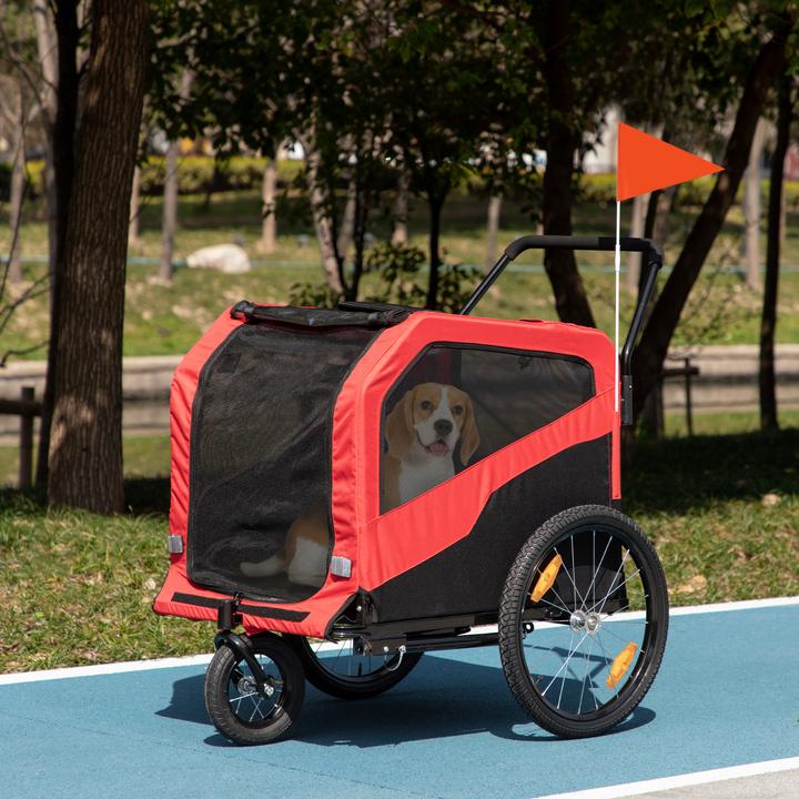 Actual product image PawHut Dog trailer with reflectors
