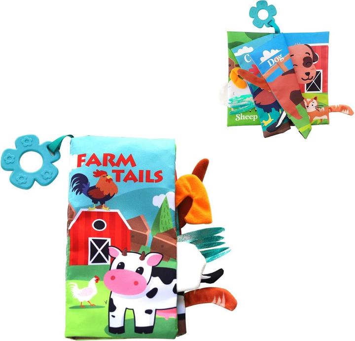Immagine prodotto Kikkaboo Libro di stoffa per bambini con anello di dentizione