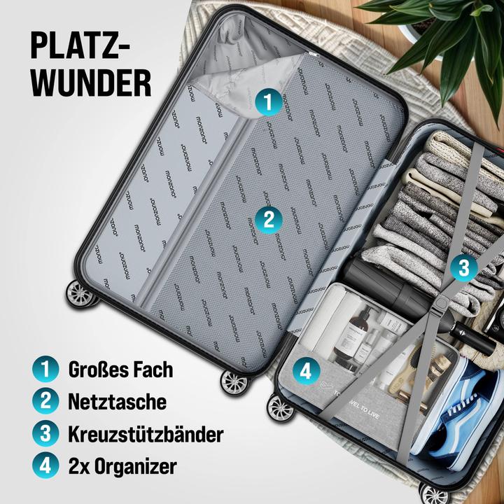 Image du produit Monzana Valise rigide avec accessoires Lot de 3