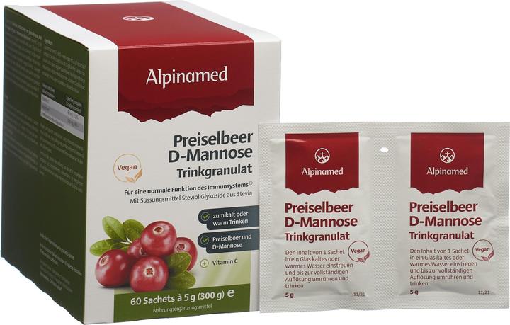 Produktbild Alpinamed D-Mannose Trinkgranulat (60 Stück, Granulat, 5 g)