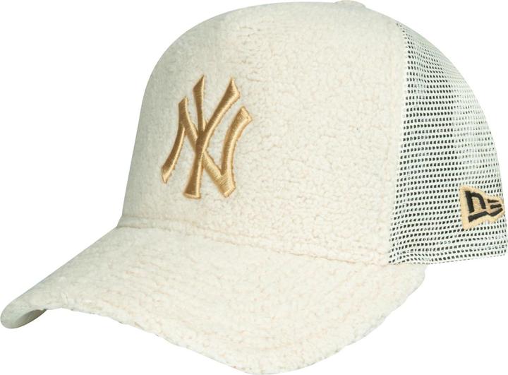 New Era A-Frame Trucker Sherpa Cap - Borg Ny Yankees Beige (One Size)