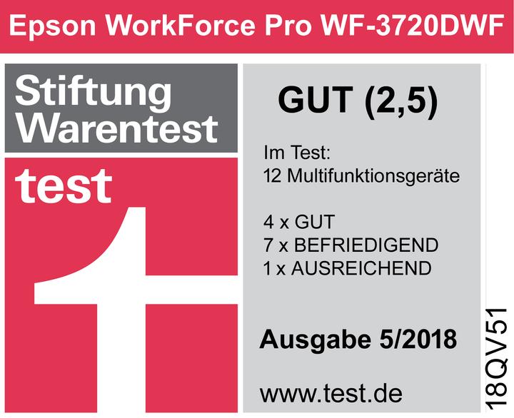 Produktbild Epson WF-3720DWF WorkForce Pro (Tintenpatrone, Farbe)