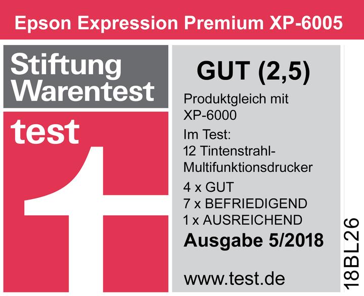 Produktbild Epson XP-6005 Premium (Tintenpatrone, Farbe)