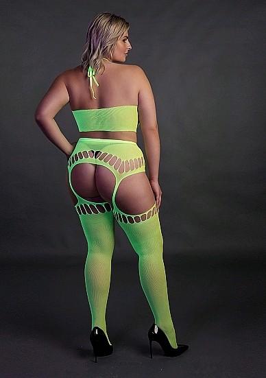 Produktbild Ouch! Two Piece with Crop Top and Stockings (XL, XXL, 3XL)