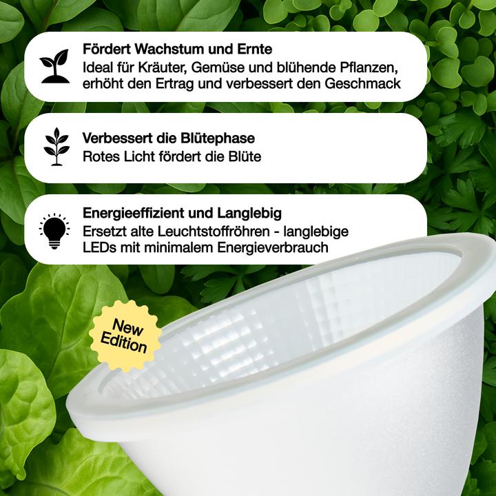 Produktbild Venso E27 Pflanzenlampe "Cultura" 15W 60° (LED)