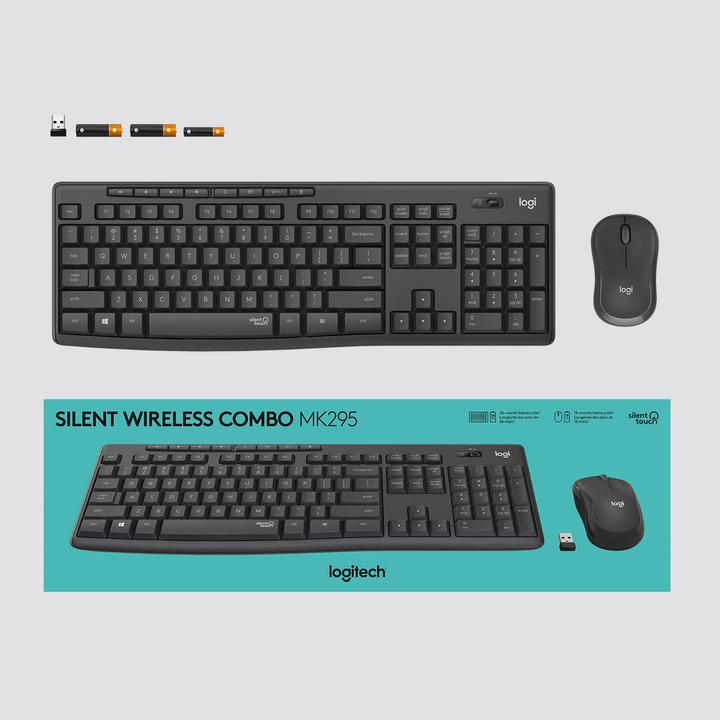 Immagine prodotto Logitech MK295 Silent (Ing. Int., Senza fili)