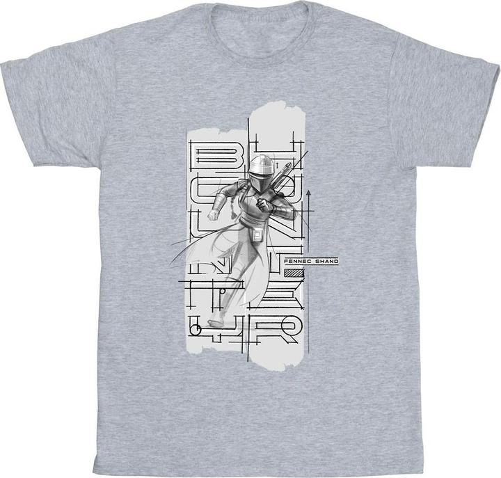 Produktbild Star Wars The Book Of Boba Fett Fennec Illustration TShirt (XXL)