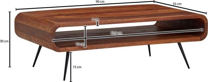 Produktbild FineBuy Couchtisch (90 x 55 x 30 cm)