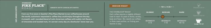 Starbucks Pike Place Roast by Nespresso Medium Roasts (10 x Port.)