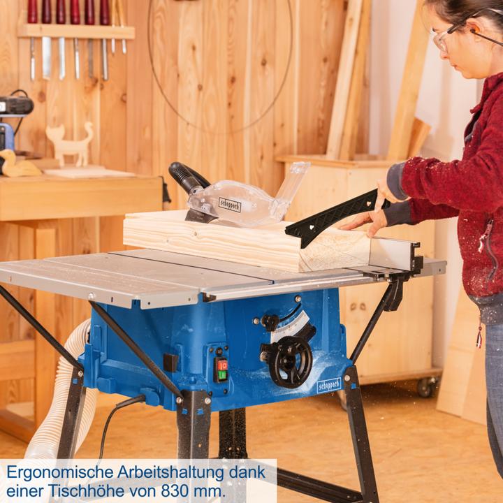 Actual product image Scheppach HS100S Circular table saw 220-240V 50Hz 2000W - 250mm