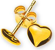 Actual product image Natsumi Schmuck Stud Earrings Heart Yellow Gold 18K/750 (750/18 K Yellow gold)