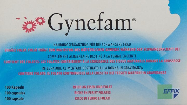 Nutritional values and ingredients Gynefam plus Capsule (100 Piece, Capsules, 135 g)