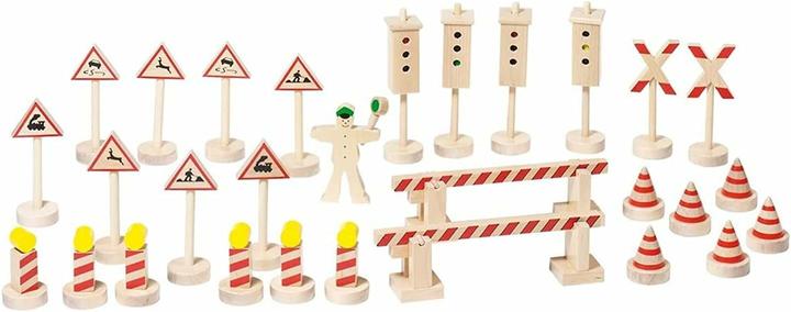 Actual product image Goki Traffic sign II (German, French, Italian, English)