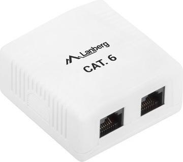 Produktbild Lanberg OU6-0002-W Steckdose RJ-45 Weiss
