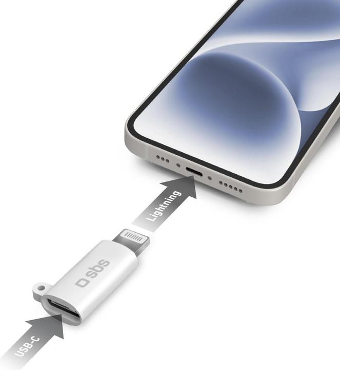 Image du produit SBS Adaptateur USB-C Certifié Lightning, Made for iPhone (MFi)