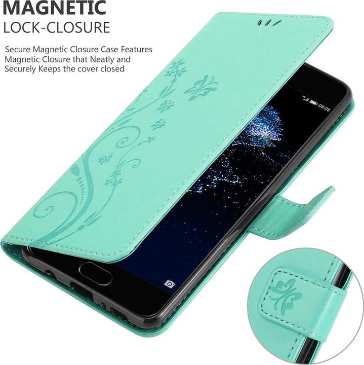 Actual product image Cadorabo Flower Book Cover (Huawei P10)