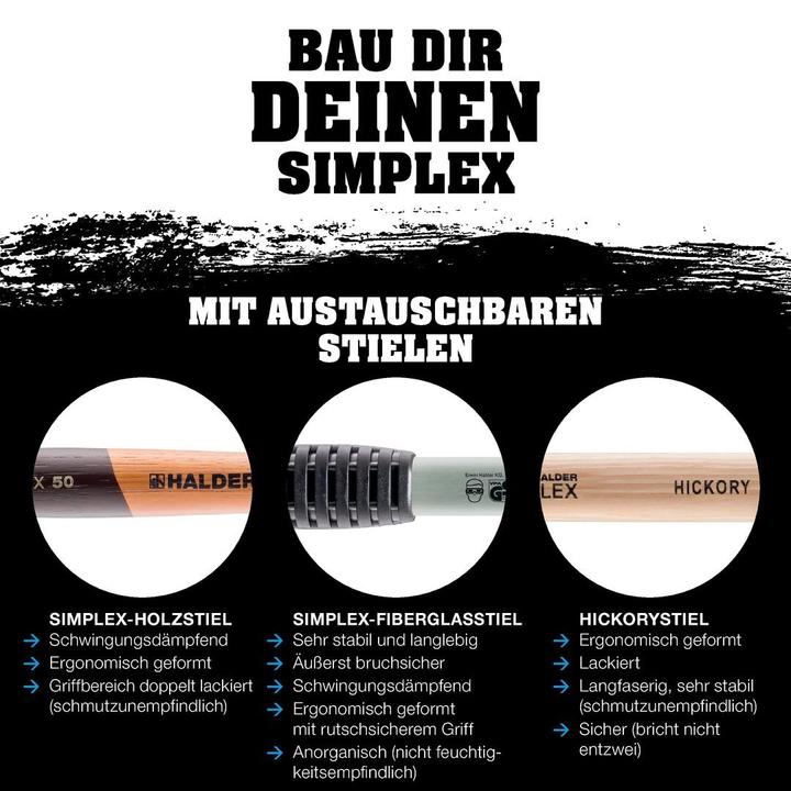 Produktbild Halder Aktionsbox Dreamteam Türen- & Fensterbau, SIMPLEX-Schonhammer 50:40, TPE-soft / TPE-mid und SECUR...