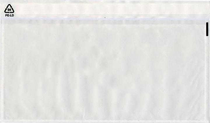 Actual product image Transpak Trans-pak document pouches dimensions 240 x 118 mm DIN long