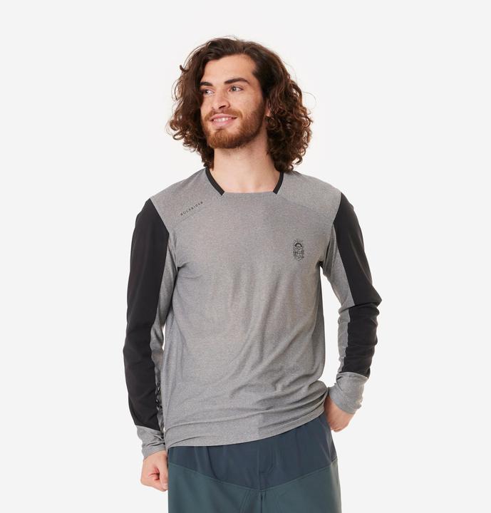Actual product image Rockrider Cycling MTB long sleeve cycling jersey - Expl 100 dark red (M)