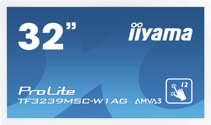 Actual product image iiyama TF3239MSC-W1AG -Touch HDMI+DP (1920 x 1080 pixels, 31.50")