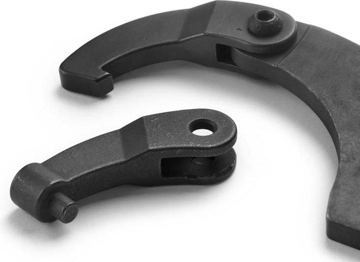 Amf Hinged hook spanner (spanner with nose for locknuts set 35 - 155 mm, 6-piece set, incl. Tr