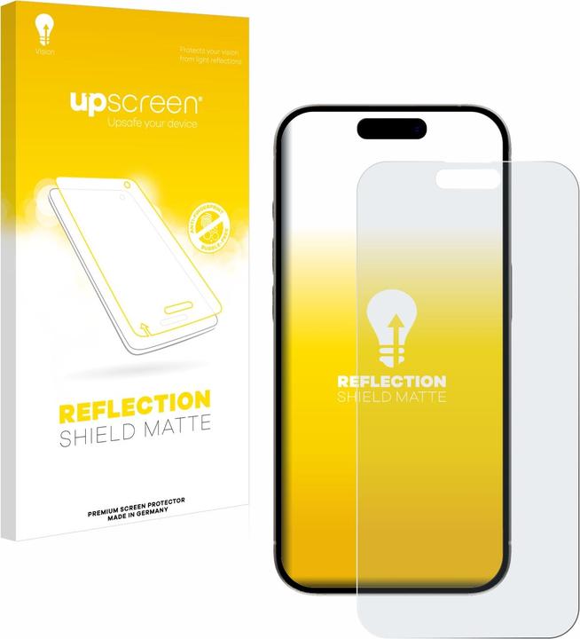 Immagine prodotto upscreen Reflection Shield Pellicola Opaca (1 Pezzo/i, Apple iPhone 15 Plus)
