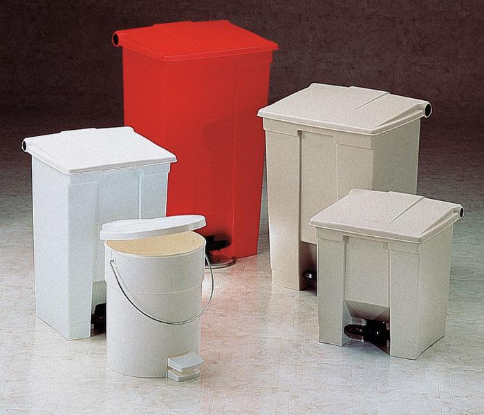 Actual product image Vepa Bins Industrial pedal bin, capacity 45 l, red. (45 l)