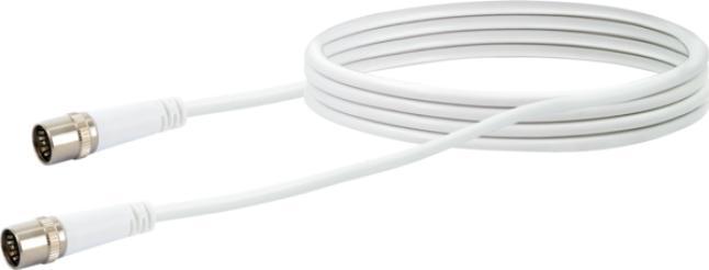 Schwaiger KDSK30 042 Coaxial cable 3 m F White (10 dB, Antenna cable)
