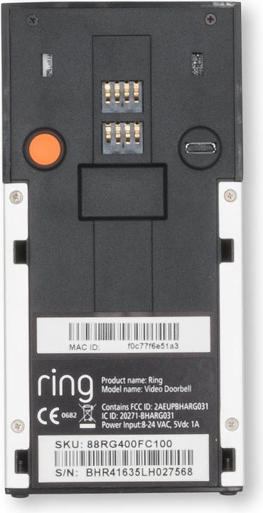 Produktbild Ring Video Doorbell 1 (App, WLAN, Kabellos, Kabelgebunden)