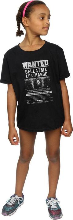 Produktbild Mädchen Bellatrix Lestrange Wanted Poster TShirt aus Baumwolle (152, 158)