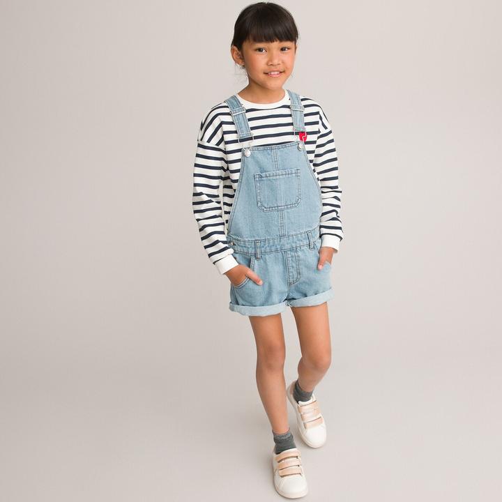Actual product image La Redoute Collections Short denim dungarees (110)