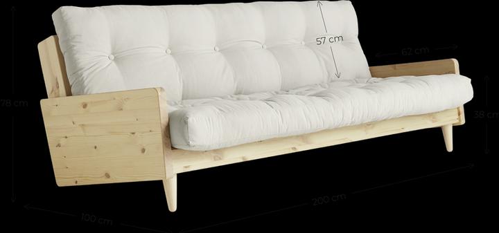 Produktbild Karup Design Indie Klar lackiert (3-Sitzer, Bettsofa)