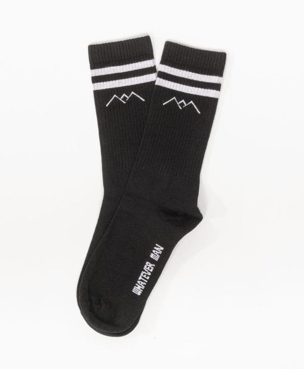 Whatever Man Logo Lyocell Sock Black (S, 36 - 39)