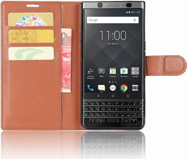Actual product image MU Classic Litchi Leather Bookcover (KEYone)