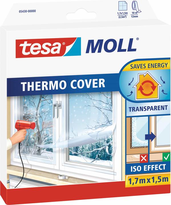 Produktbild tesa tesamoll THERMO Isolierfolie zur Wärmedämmung an Fenstern (1500 mm)